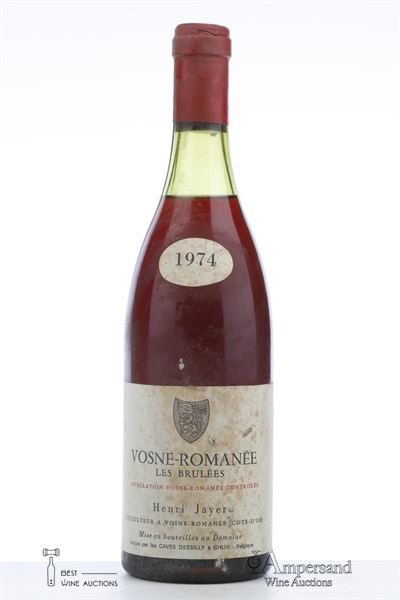 VOSNE ROMANEE LES BRULEES 1974 - Henri Jayer - 1 Bottle