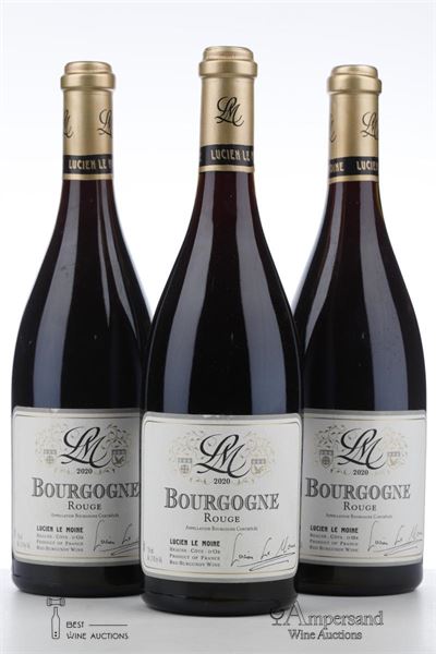 BOURGOGNE ROUGE 2020 - Lucien Le Moine - 3 Bottles