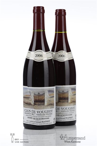 CLOS VOUGEOT VIEILLES VIGNES 2006 - Gerard Raphet - 2 Bottles