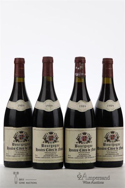 BOURGOGNE HAUTES COTES DE NUITS 1989 - Jayer Gilles  - 4 Bottles
