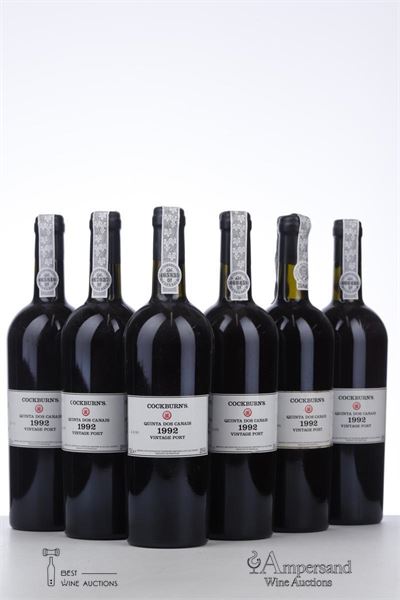 QUINTA DOS CANAIS VINTAGE PORT 1992 - Cockburns - 6 Bottles