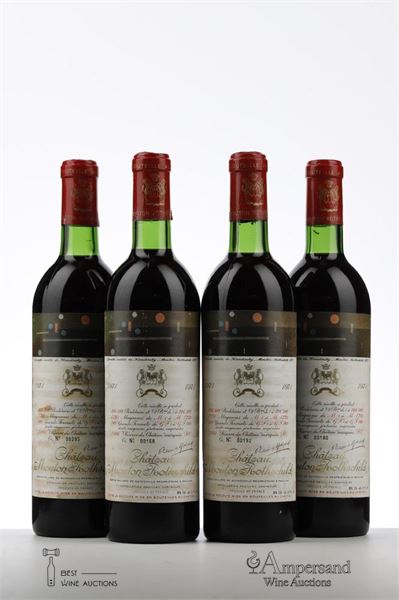 MOUTON ROTHSCHILD 1971 - Mc - 4 Bottles