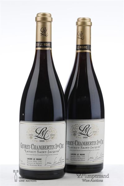 GEVREY CHAMBERTIN LAVAUT ST JACQUES 2020 - Lucien Le Moine - 2 Bottles