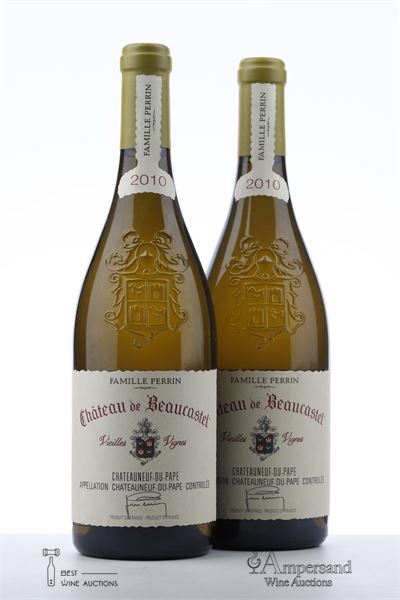 CHATEAUNEUF DU PAPE BLANC BEAUCASTEL ROUSSANNE VIEILLES VIGNES 2010 - Beaucastel - 2 Bottles