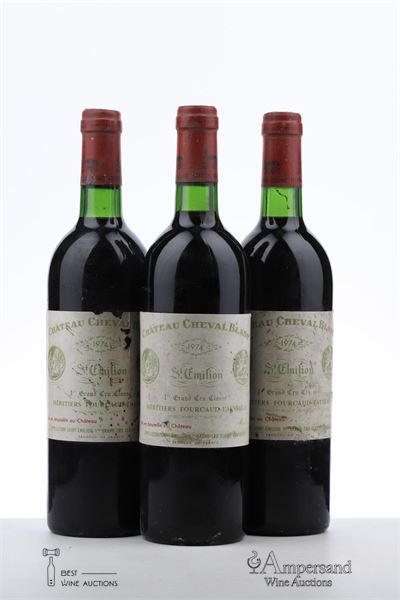 CHEVAL BLANC 1974 - Mc  - 3 Bottles