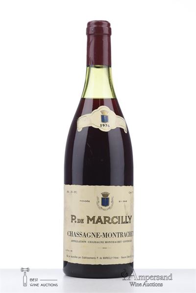 CHASSAGNE MONTRACHET ROUGE 1976 - P de Marcilly - 1 Bottle