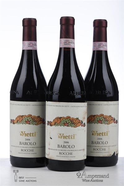BAROLO ROCCHE DI CASTIGLIONE 2006 - Vietti - 3 Bottles