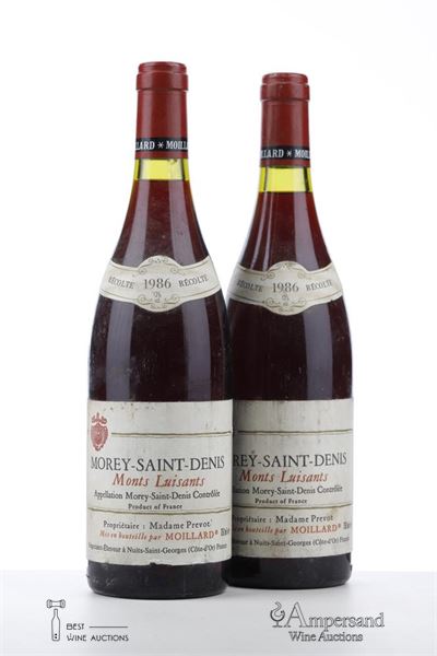 MOREY ST DENIS MONTS LUISANT 1986 - Moillard - 2 Bottles