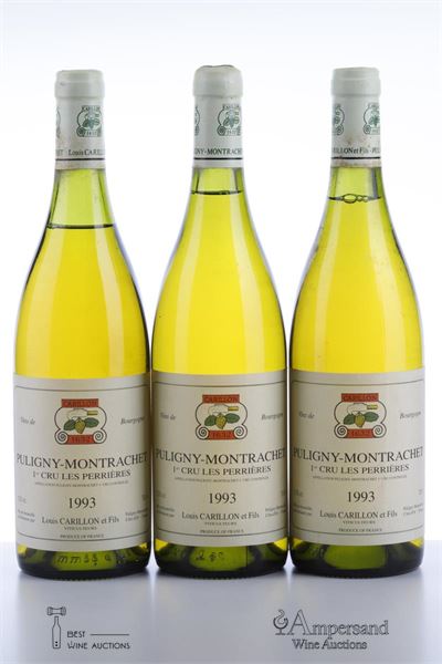 PULIGNY MONTRACHET LES PERRIERES 1993 - Louis Carillon - 3 Bottles
