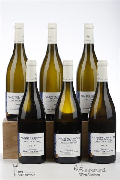 PULIGNY MONTRACHET LES FOLATIERES 2017 - Sebastien Magnien - 6 Bottles