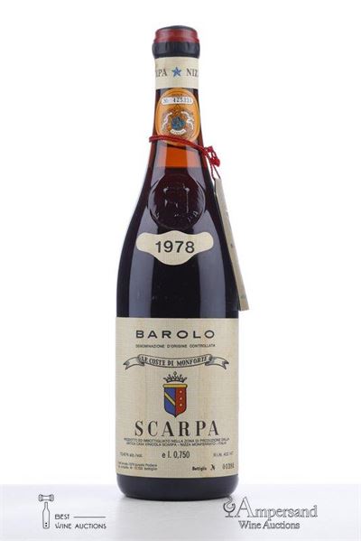 BAROLO LE COSTE DI MONFORTE 1978 - Scarpa - 1 Bottle