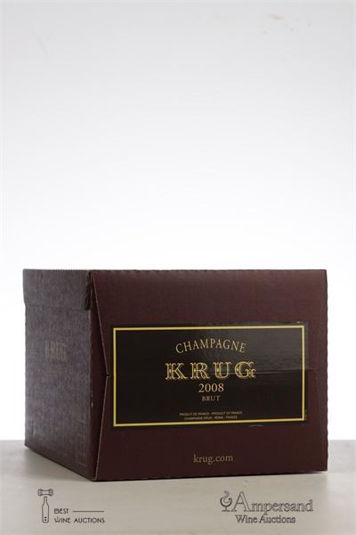 KRUG VINTAGE BRUT 2008 - Krug - 6 Bottles - Oc 6