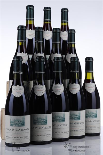 VOLNAY SANTENOTS 1992 - Jacques Prieur - 12 Bottles - Owc 12