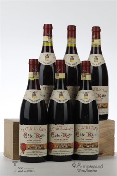 COTE ROTIE COTE BLONDE LA CHATILLONNE 1998 - Vidal Fleury - 6 Bottles