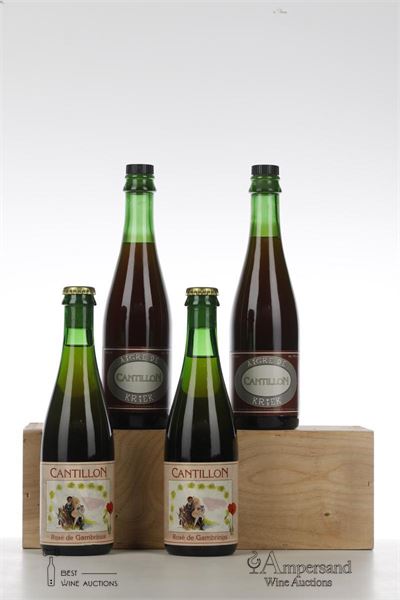 ROSE DE GAMBRINUS LOT 6.06 + AIGRE DE CANTILLON KRIEK MIXED - Cantillon - 4 x 0,375Ltr - Bottled 2006