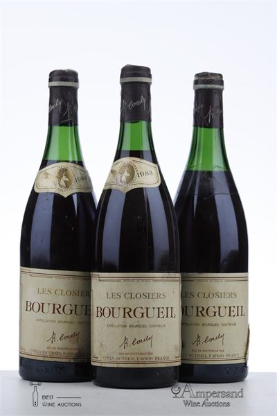 BOURGUEIL LES CLOSIERS 1983 - Couly Dutheil - 3 Bottles
