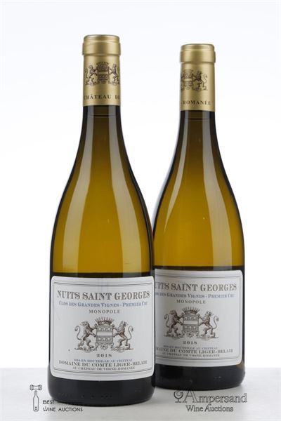 NUITS ST GEORGES BLANC CLOS DES GRANDES VIGNES 2018 - Comte Liger Belair - 2 Bottles