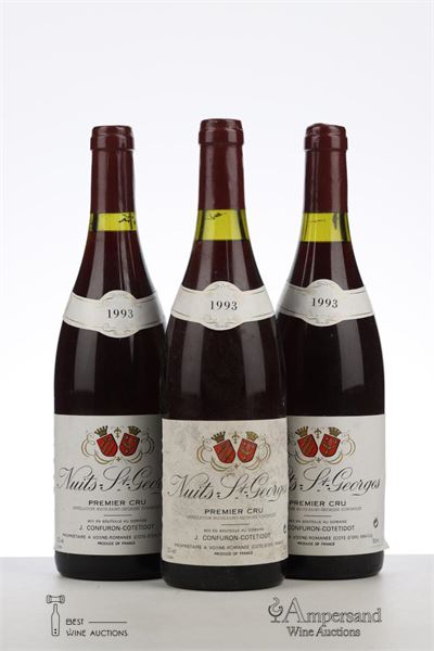 NUITS ST GEORGES 1ER CRU 1993 - J. Confuron Cotetidot - 3 Bottles