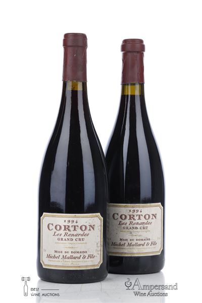 CORTON LES RENARDES 1994 - Michel Mallard - 2 Bottles