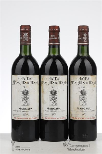 MARQUIS DE TERME 1979 - Mc - 3 Bottles