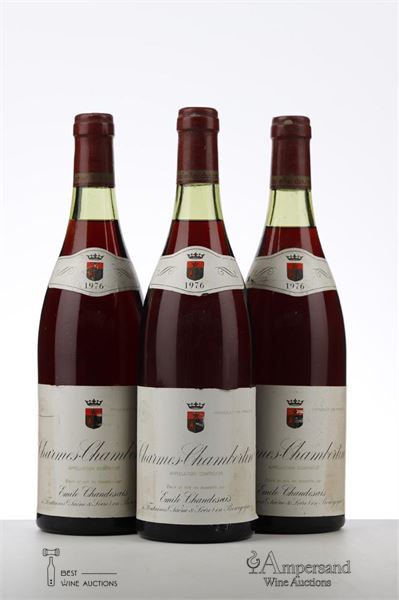CHARMES CHAMBERTIN 1976 - Emile Chandesais - 3 Bottles