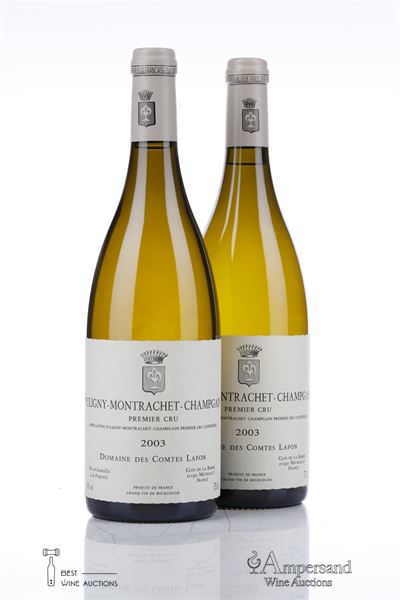 PULIGNY MONTRACHET CHAMP GAIN 2003 - Comtes Lafon - 2 Bottles