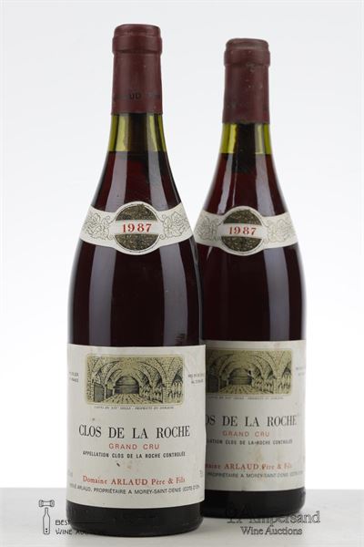 CLOS DE LA ROCHE 1987 - Arlaud - 2 Bottles