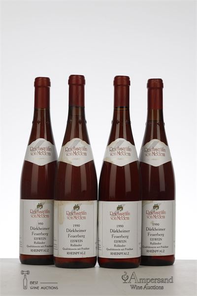 DURKHEIMER FEUERBERG RULANDER EISWEIN 1990 - Reichsgrafin von Medem - 4 Bottles