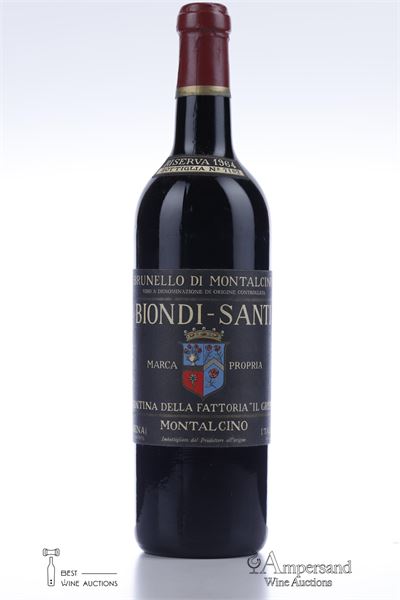 BRUNELLO DI MONTALCINO RISERVA 1964 - Biondi Santi - 1 Bottle