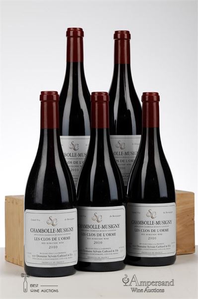CHAMBOLLE MUSIGNY LES CLOS DE L'ORME 2010 - Sylvain Cathiard - 5 Bottles - Oc 6