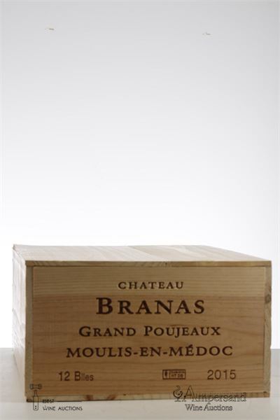 BRANAS GRAND POUJEAUX 2015 - Mc - 12 Bottles - Owc 12