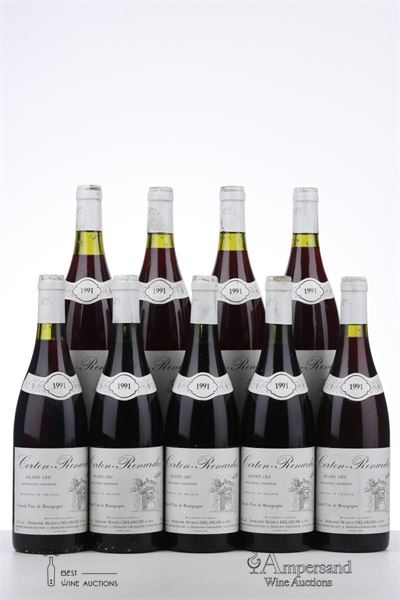 CORTON RENARDES 1991 - Marius Delarche - 9 Bottles