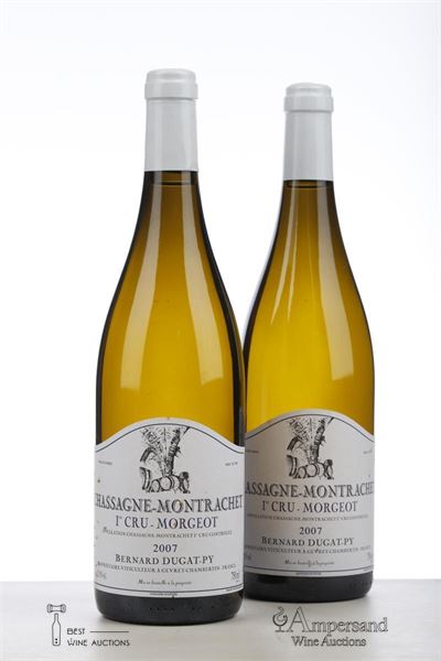 CHASSAGNE MONTRACHET BLANC MORGEOT VIEILLES VIGNES 2007 - Bernard Dugat Py - 2 Bottles