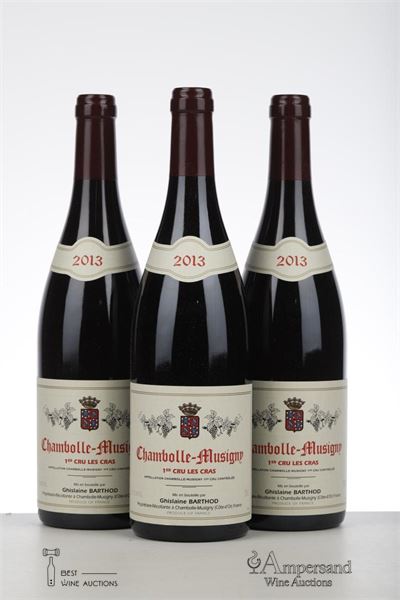 CHAMBOLLE MUSIGNY LES CRAS 2013 - Ghislaine Barthod - 3 Bottles