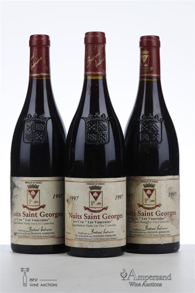 NUITS ST GEORGES LES VAUCRAINS 1997 - Bertrand Ambroise - 3 Bottles