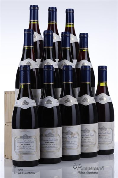 MERCUREY 1ER CRU CLOS DE PARADIS 1990 - Emile Voarick - 12 Bottles
