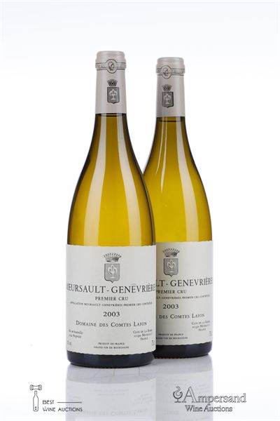MEURSAULT GENEVRIERES 2003 - Comtes Lafon - 2 Bottles