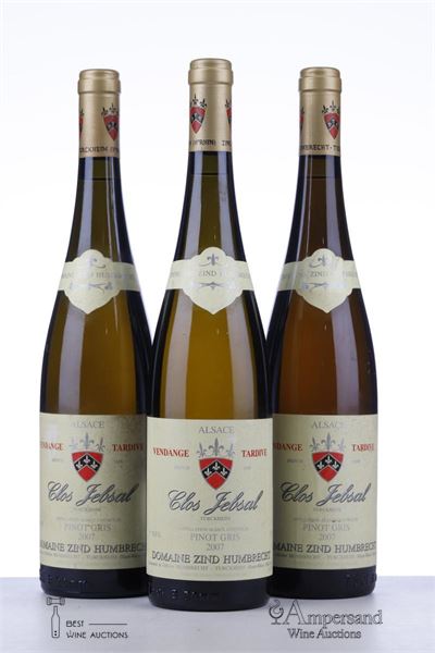 PINOT GRIS CLOS JEBSAL 2007 - Zind Humbrecht - 3 Bottles