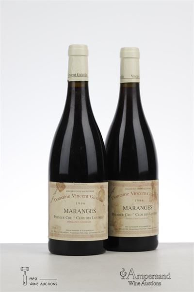MARANGES CLOS DES LOYERES VIEILLES VIGNES 1996 - Vincent Girardin - 2 Bottles
