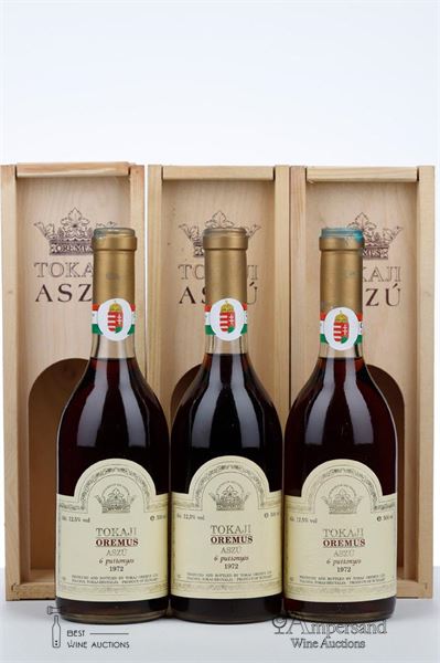 TOKAJI ASZU 6 PUTTONYOS 1972 - Oremus - 3 x 0,500Ltr - Owc 1