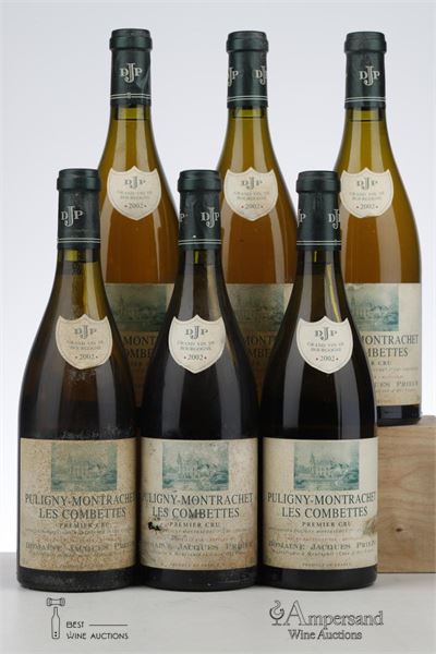 PULIGNY MONTRACHET LES COMBETTES 2002 - Jacques Prieur - 6 Bottles