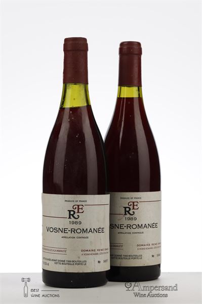 VOSNE ROMANEE 1989 - Rene Engel - 2 Bottles