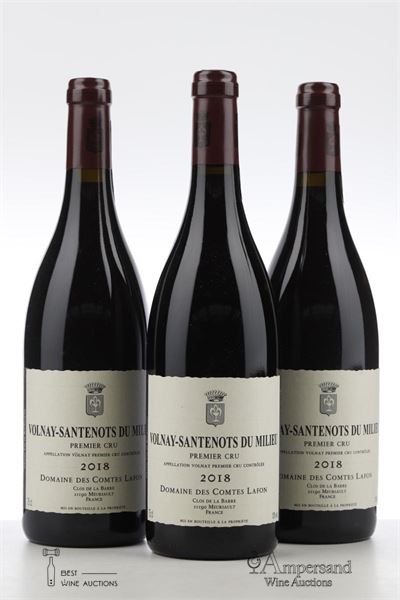 VOLNAY SANTENOTS DU MILIEU 2018 - Comtes Lafon - 3 Bottles
