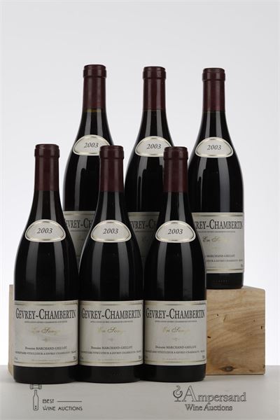 GEVREY CHAMBERTIN EN SONGE 2003 - Marchand Grillot - 6 Bottles