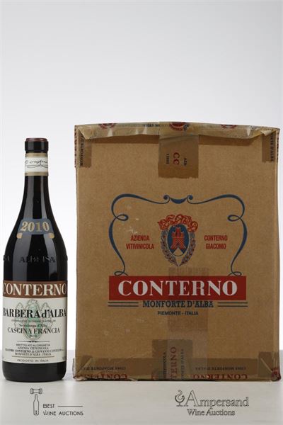 BARBERA D'ALBA CASCINA FRANCIA 2010 - Giacomo Conterno - 11 Bottles - Oc 12
