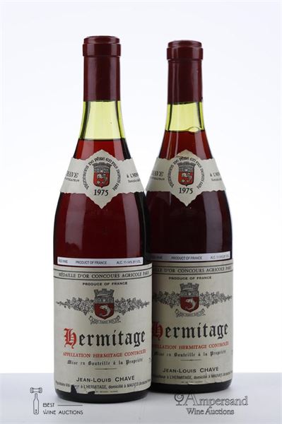 HERMITAGE ROUGE 1975 - JL Chave - 2 Bottles