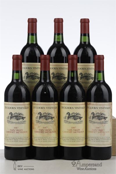DUCKHORN CABERNET SAUVIGNON 1987 - Duckhorn Vineyards - 7 Bottles