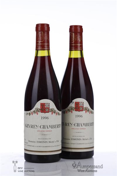 GEVREY CHAMBERTIN 1996 - Michel Esmonin - 2 Bottles
