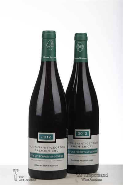 NUITS ST GEORGES CLOS DES PORETS 2012 - Henri Gouges - 2 Bottles