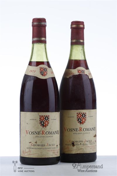 VOSNE ROMANEE 1977 - Georges Jacly - 2 Bottles